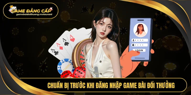 Chuẩn bị trước khi đăng nhập Game bài đổi thưởng
