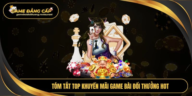 Tóm tắt top khuyến mãi Game bài đổi thưởng hot