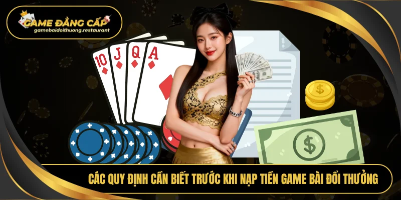 Các quy định cần biết trước khi nạp tiền game bài đổi thưởng